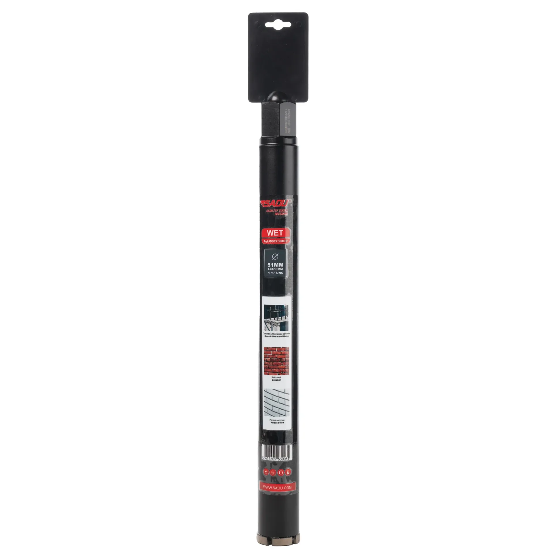 [060235GIP] Diamantboor Prof.SDGIP nat 1 1/4" UNC 36mm l=450mm