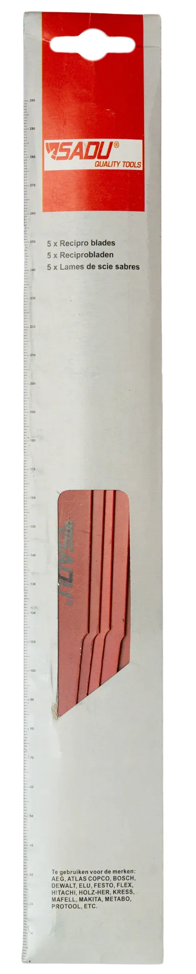 [100242B] Lame de scie sabre Sadu MPS 4020 CV 19x1.27mm 3TPI l=300 - par 5
