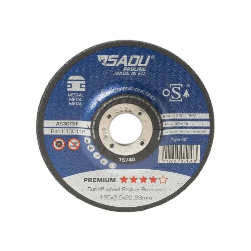 [010011P] Cut-off wheel Proline Premium 125x2,5x22,23 AS30T metal depressed
