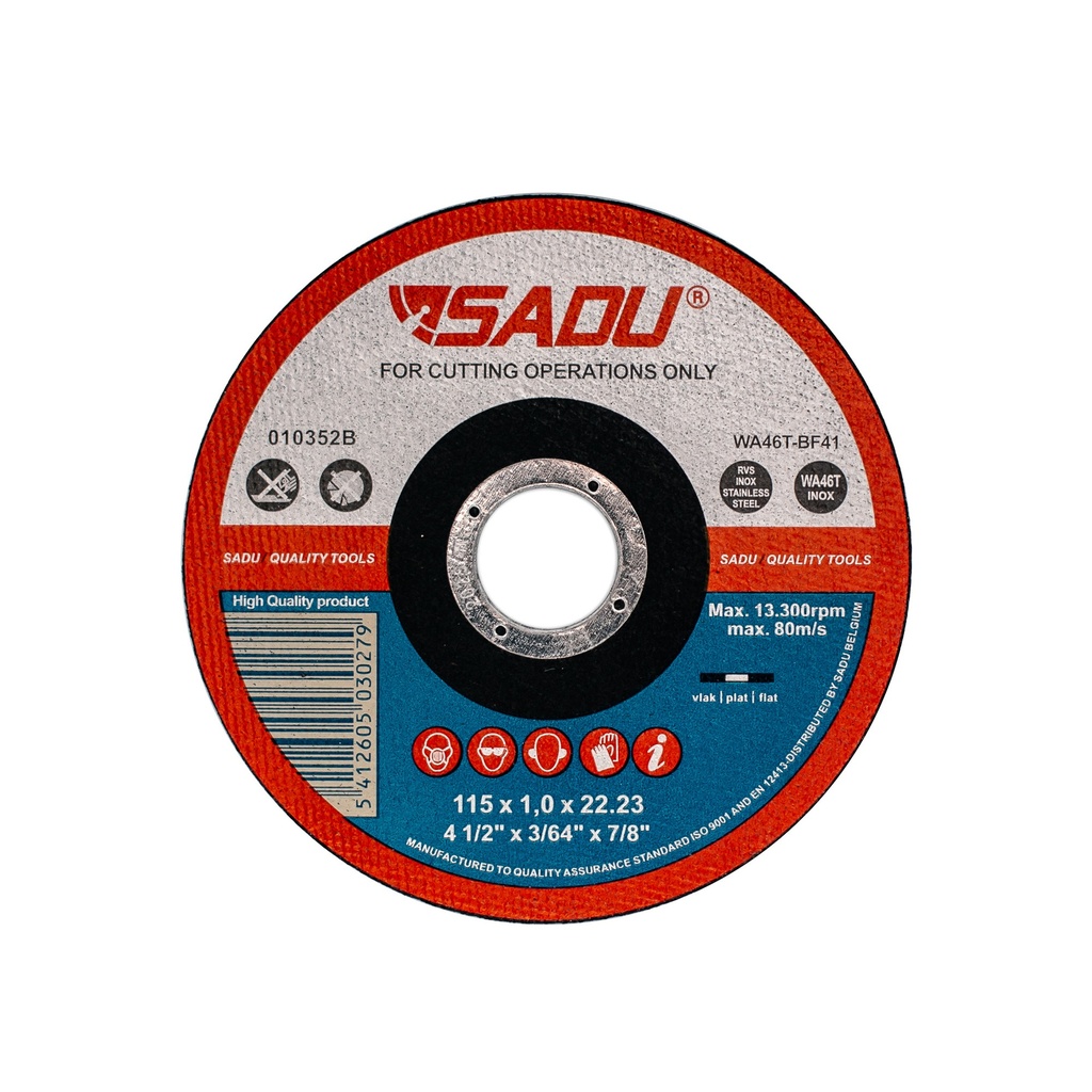 [010352B] Trennscheibe Sadu 115x1,0x22,23 AZ46 RFS flach