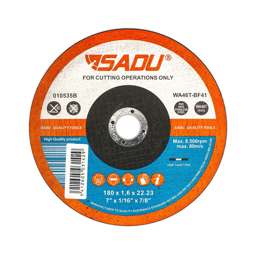 [010535B] Trennscheibe Sadu 180x1,6x22,23 A46T