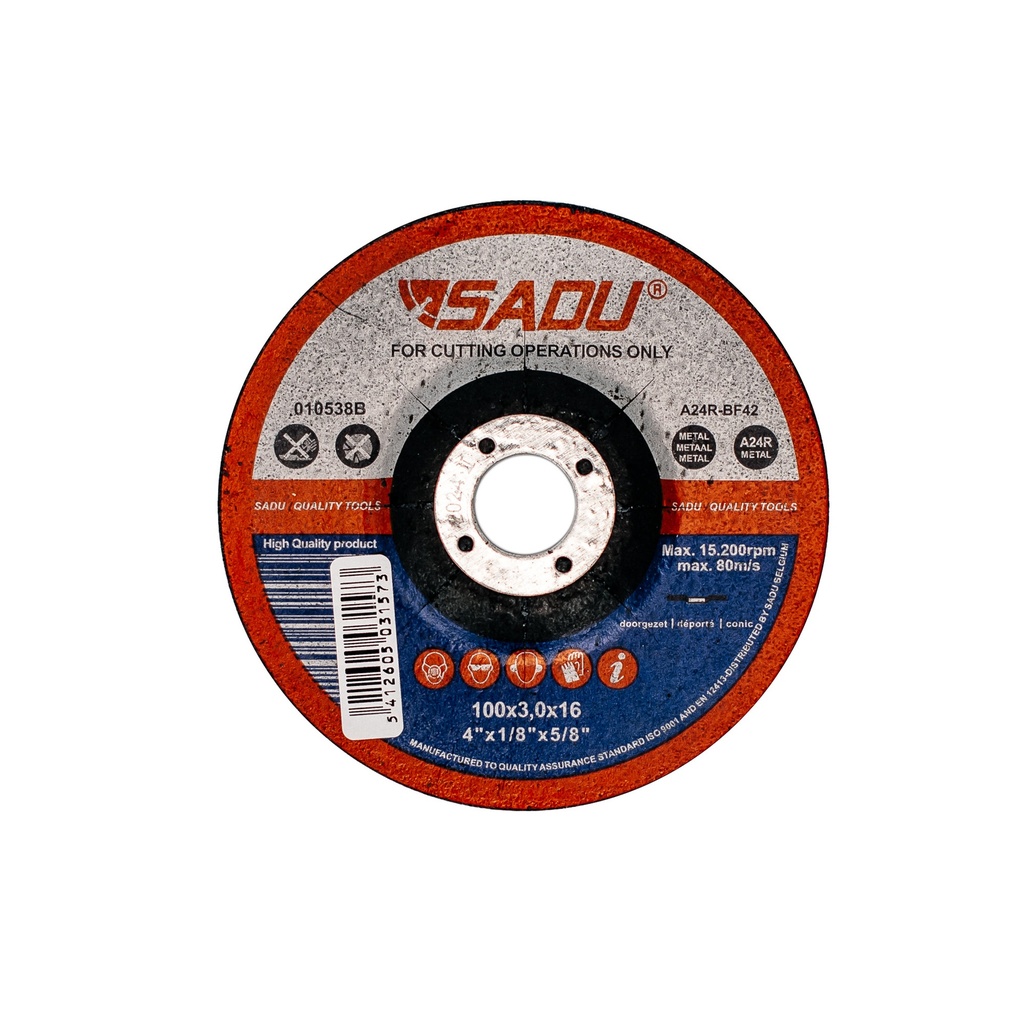 [010538B] Disque à tronc. Sadu 100x3x16 A24R métal déporté