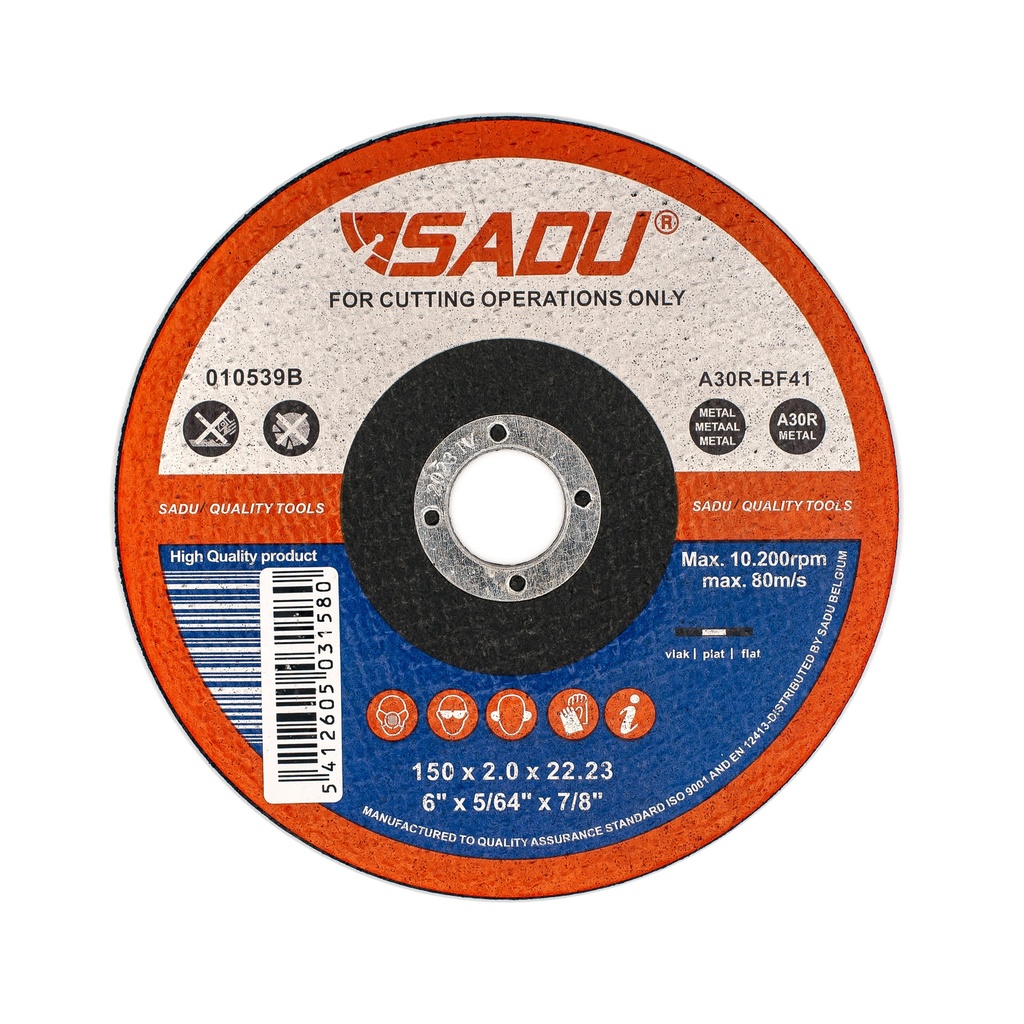 [010539B] Cut-off wheel Sadu 150x2,0x22,23 A30R metal flat
