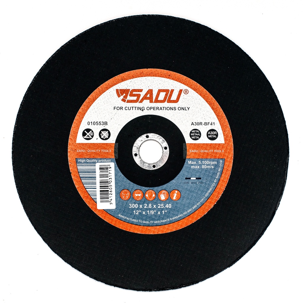 [010553B] Snijschijf Sadu 300x2,8x25,40 A30R metaal vlak
