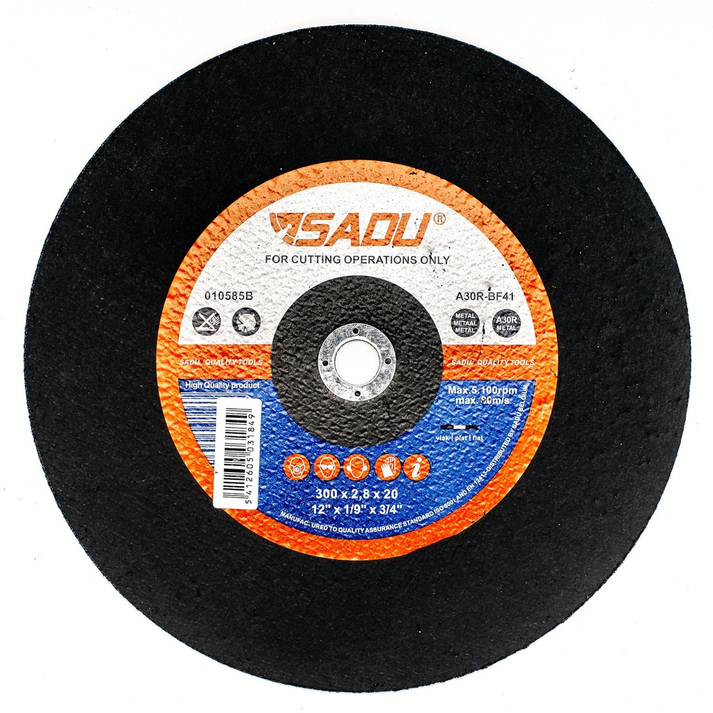 [010585B] Snijschijf Sadu 300x2,8x20,00 A30R metaal vlak