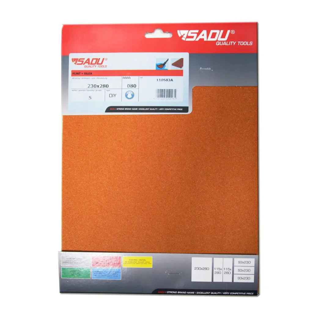 [110573A] Bogen Papier Flint 230x280mm K060