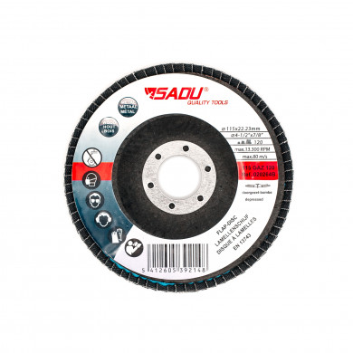 [020264B] Fächerschleifscheibe Sadu/B 115 GAZ120 Standard