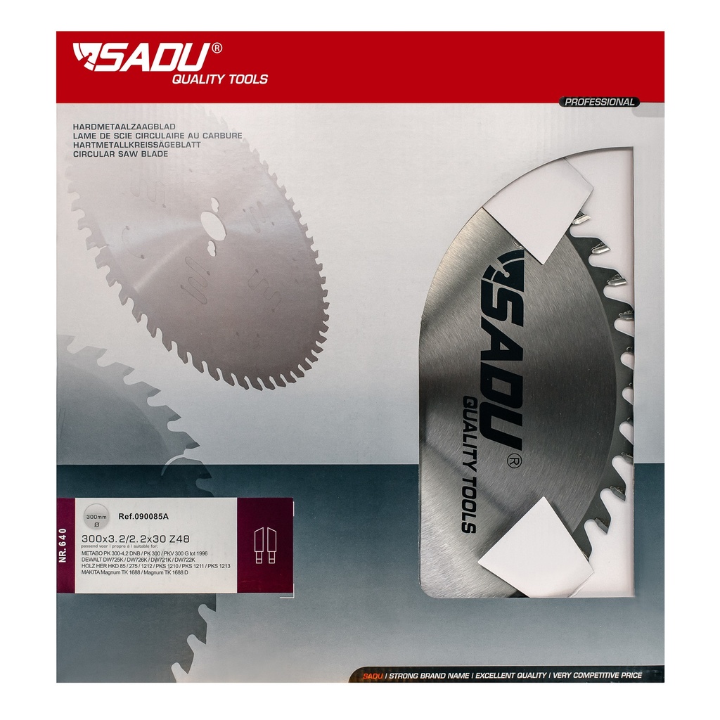 [090091A] Carbide circ. saw-blade 350x3.5/2.5x30 T=42 ATB