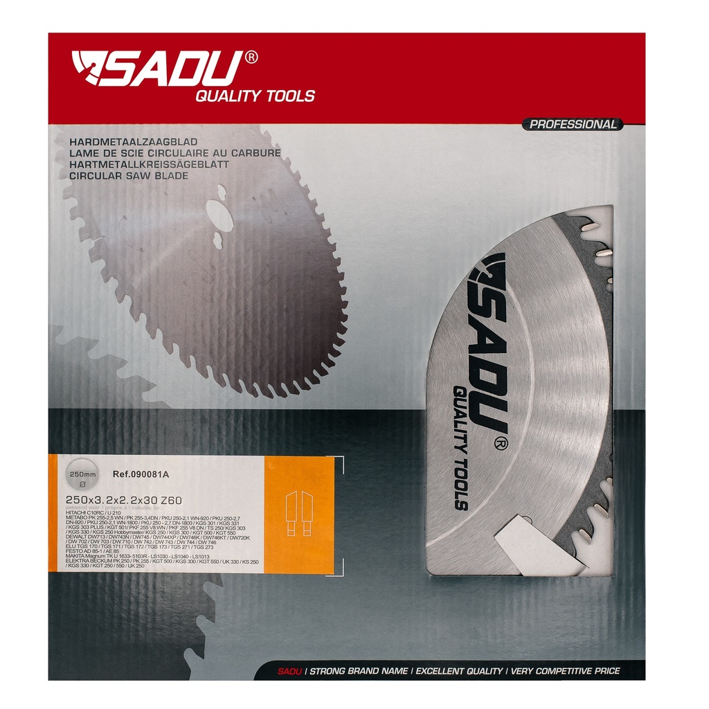 [090367A] Carbide circ. saw-blade 240 30 T=64 ATB