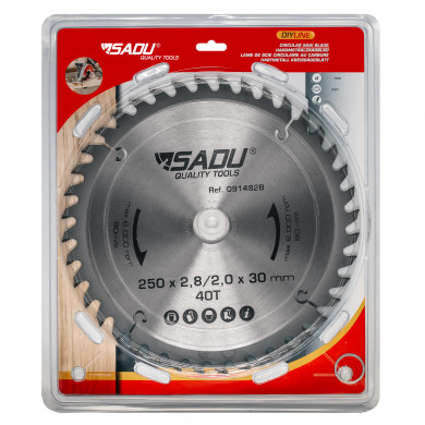 [091482B] Carbide circ. saw-blade DIY 250 30 T=40 ATB