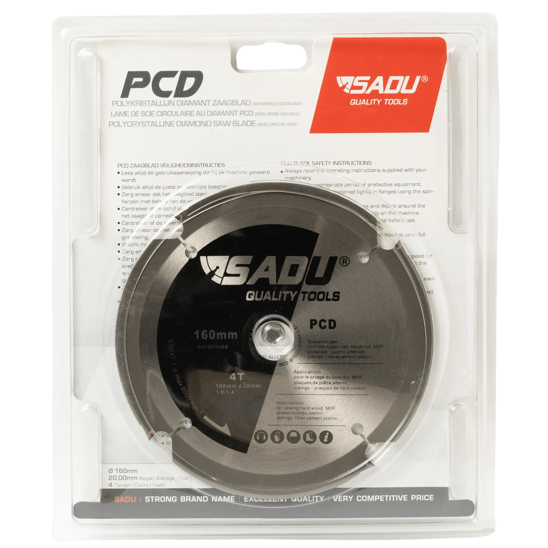 [091526B] Zaagblad PCD 160mmx20mm T=4