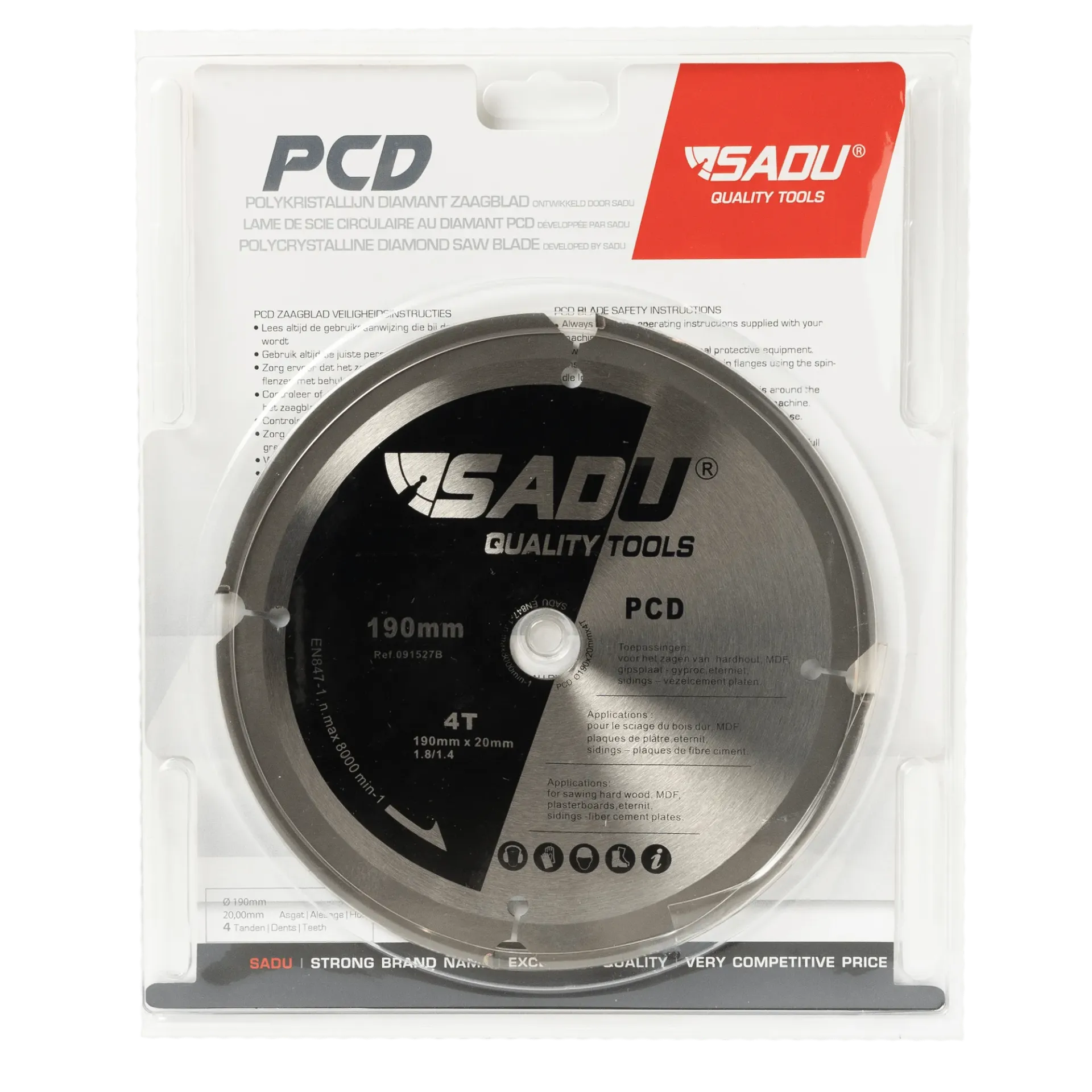 [091527B] Zaagblad PCD 190mmx20mm T=4
