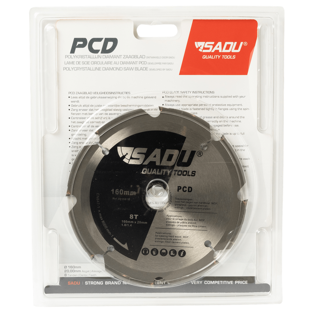[091581B] Saw blade PCD 160mmx1.8/1.4x20mm T=8