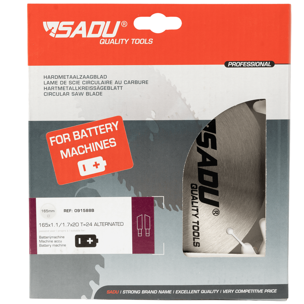 [091588B] Lame au carbure 165x1,1/1,7x20 T=24 W