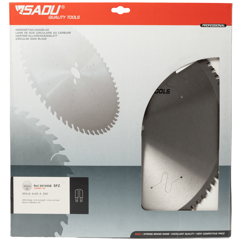 [091595B] Carbide circ. saw-blade 355x25,4 T=90 SFZ Cermet tip