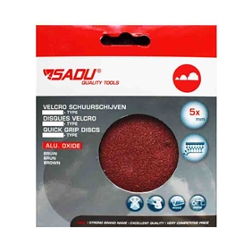 [111073B] Velcroschijf FBR 125mm K120 zonder gaten (SB per 5)