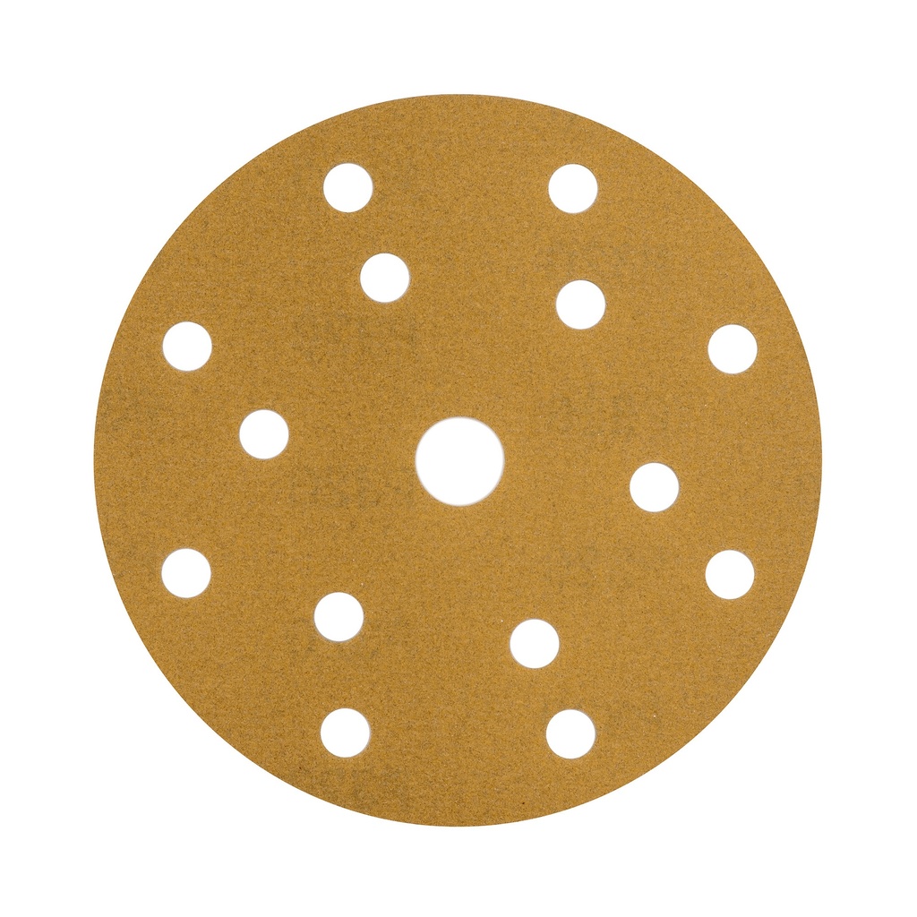 [116058B] Velcroschijf 1953 Goud 150mm K320 15 gaten