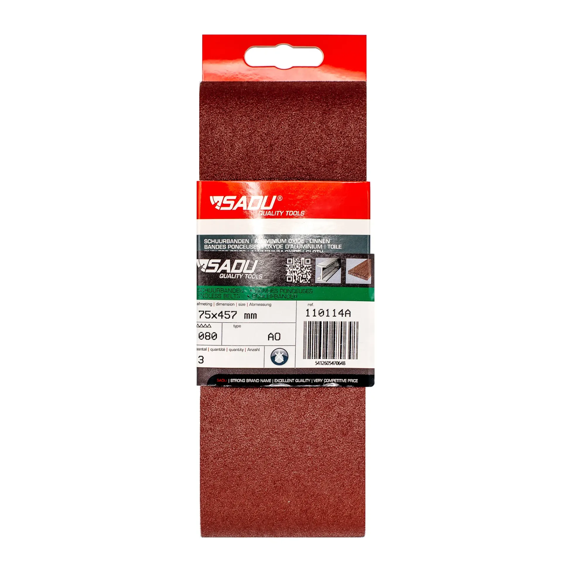 [110115A] Endless belt cloth AO 75x457mm G120 ( SB per 3 )