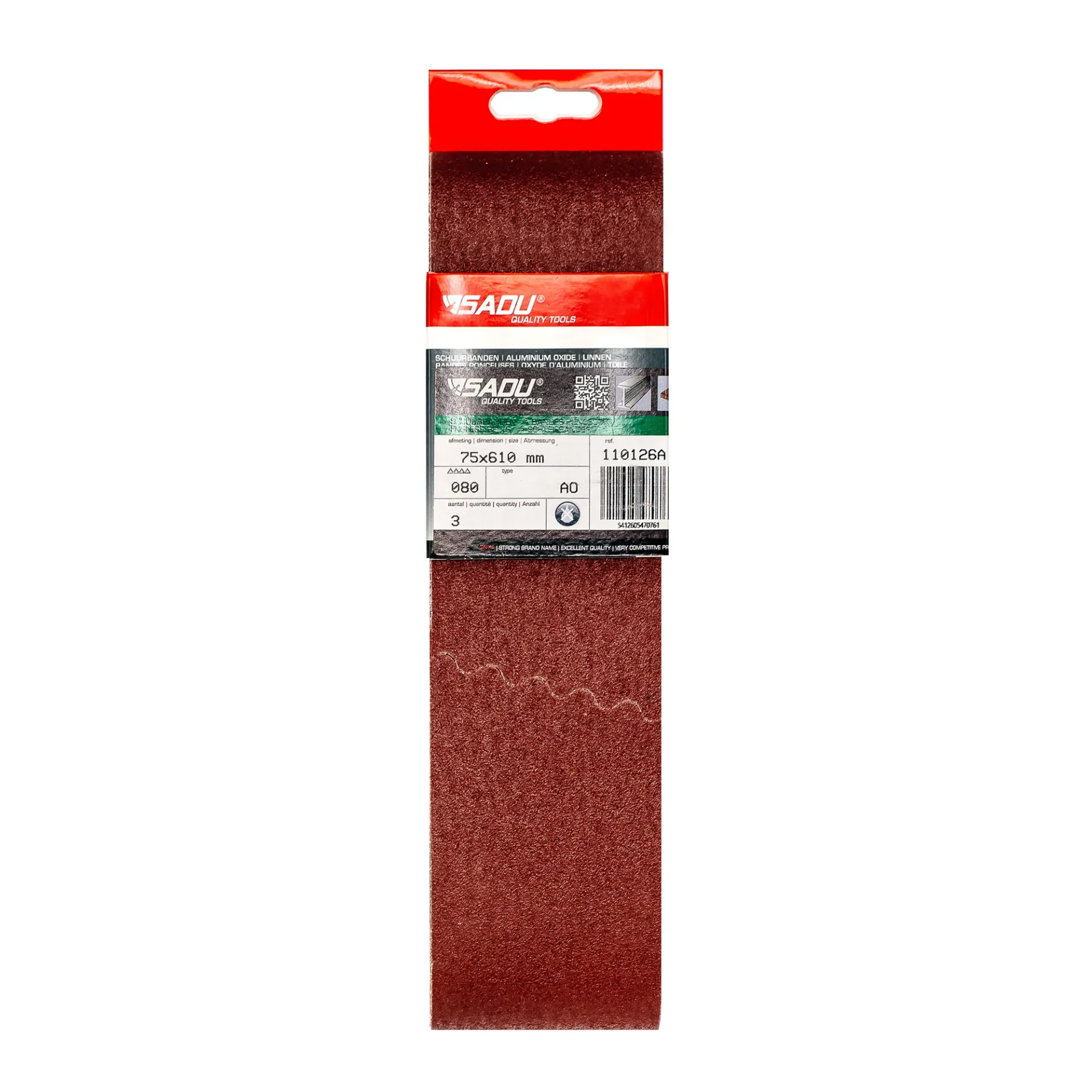 [110128A] Bande ponceuse toile OA 100x552mm G040 ( SB par 3 )