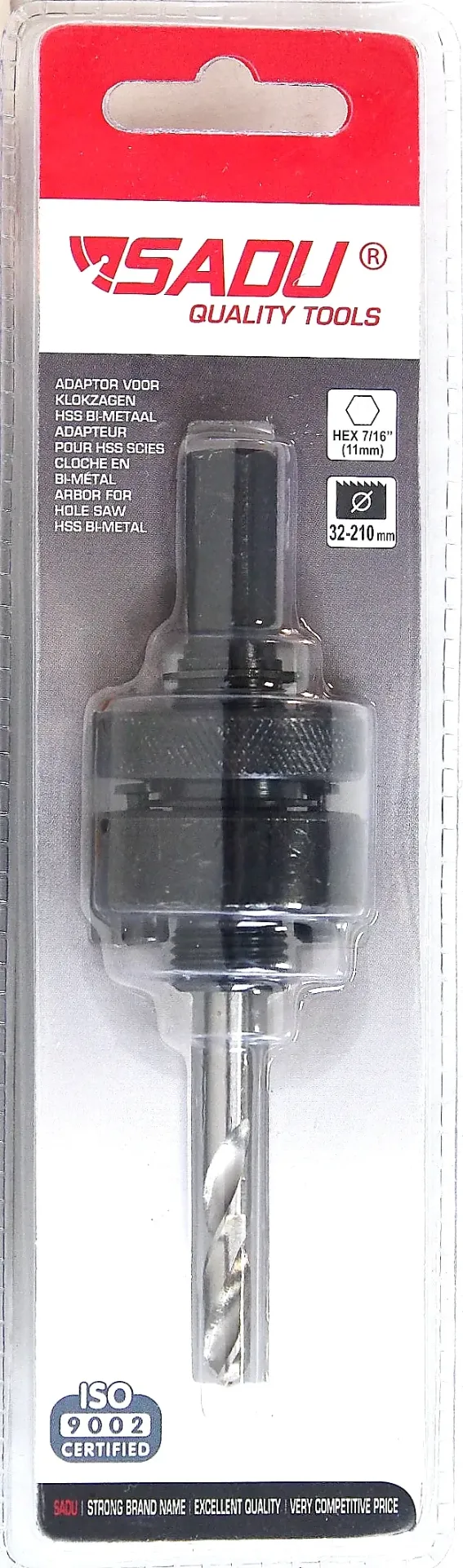 [120057AP] As met centerboor klokzaag 7/16" zeskant (32-210mm)