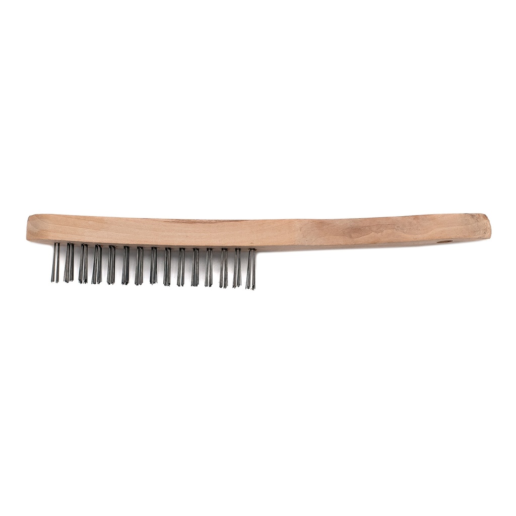 [080157S] Hand-scratch brush 2rows steel wire / Sadu