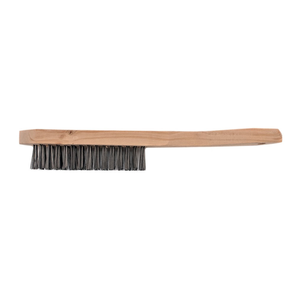 [080159S] Handborstel 4rijen staaldraad / Sadu
