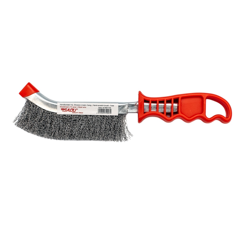 [080173S] Hand-scratch brush Sadu Universal 1row steelwire