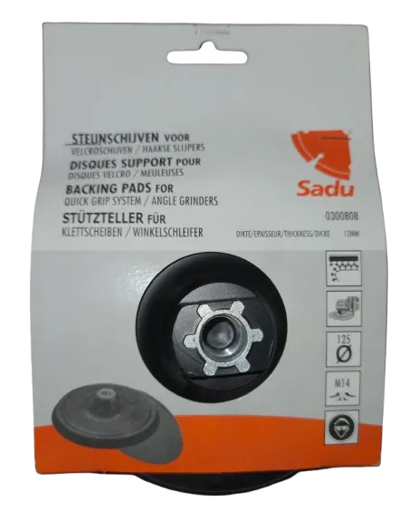 [030080B] Quick grip pad dia 125mm M14 thick