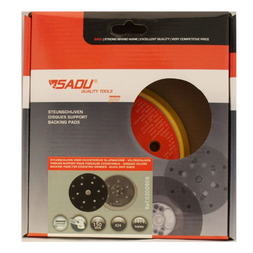 [030090B] Quick grip pad dia 150mm 15 holes Bosch/Festo