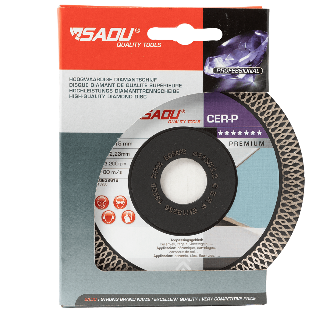 [063261B] Diamond disc Premium 115x22,23x10mm CER-P