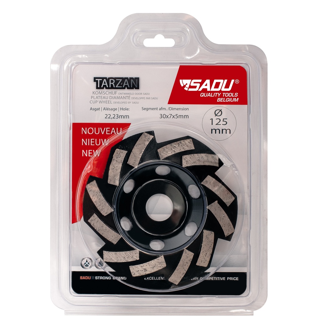 [063475B] Grinding cup wheel Premium 125x22,23mm Tarzan