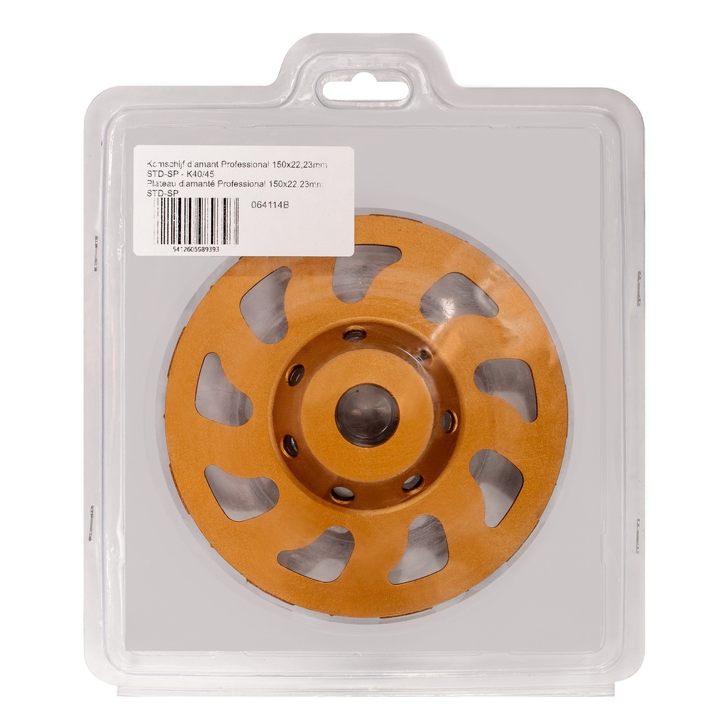 [064114B] Grinding cup wheel Professional 150x22,23mm STD-SP - G40/45
