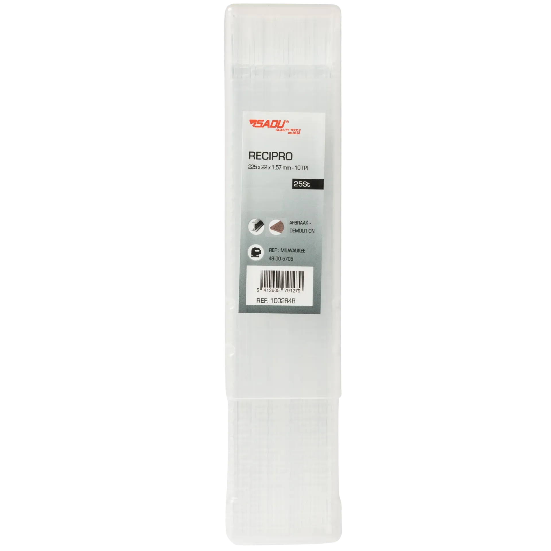 [100284B] Recipro Sadu Milwaukee 48-00-5705 225x22x1.57mmx10 TPI - los