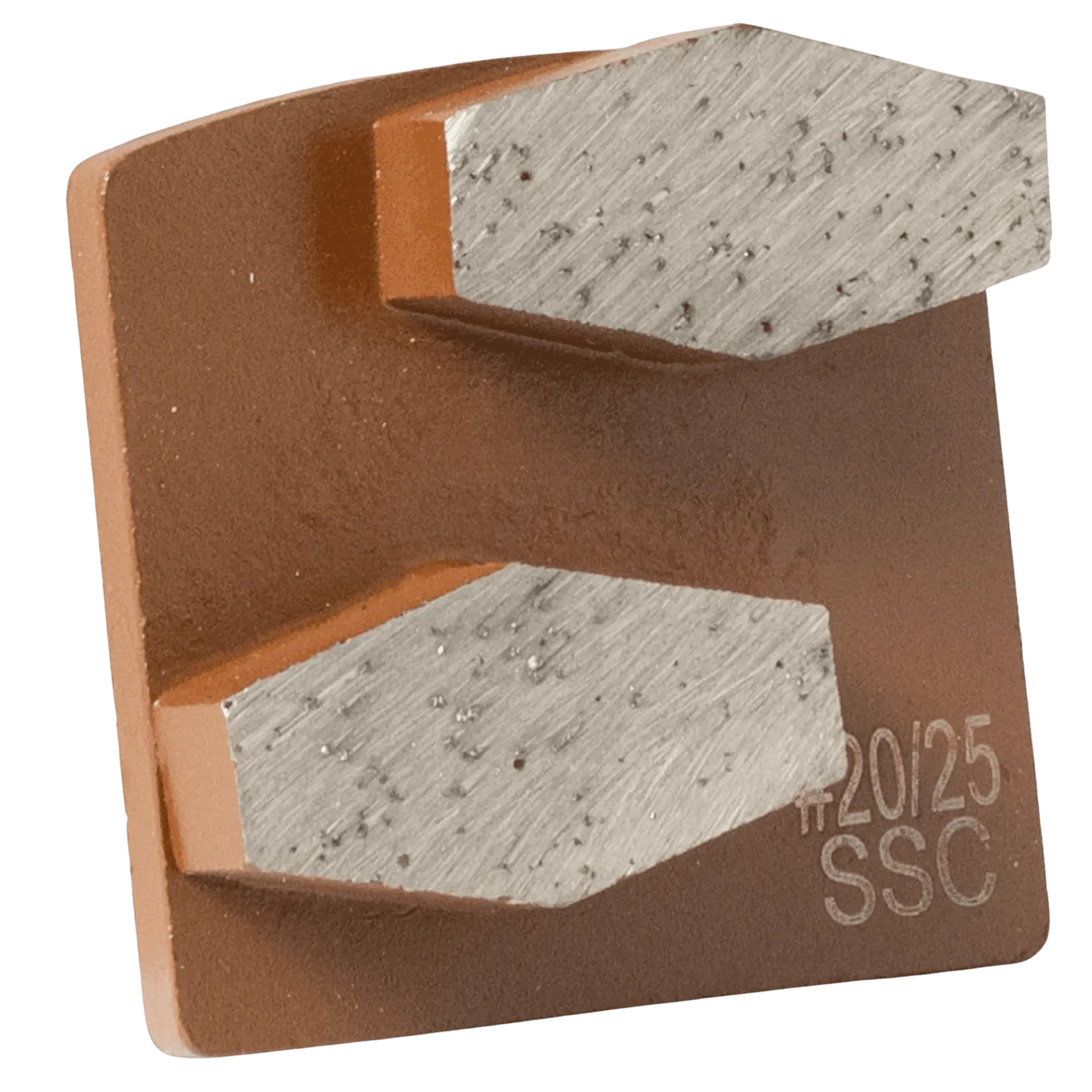 [064269B] Diamantsegment Scanmaskin 34x18x10 Hex K20-25 heel hard - bruin