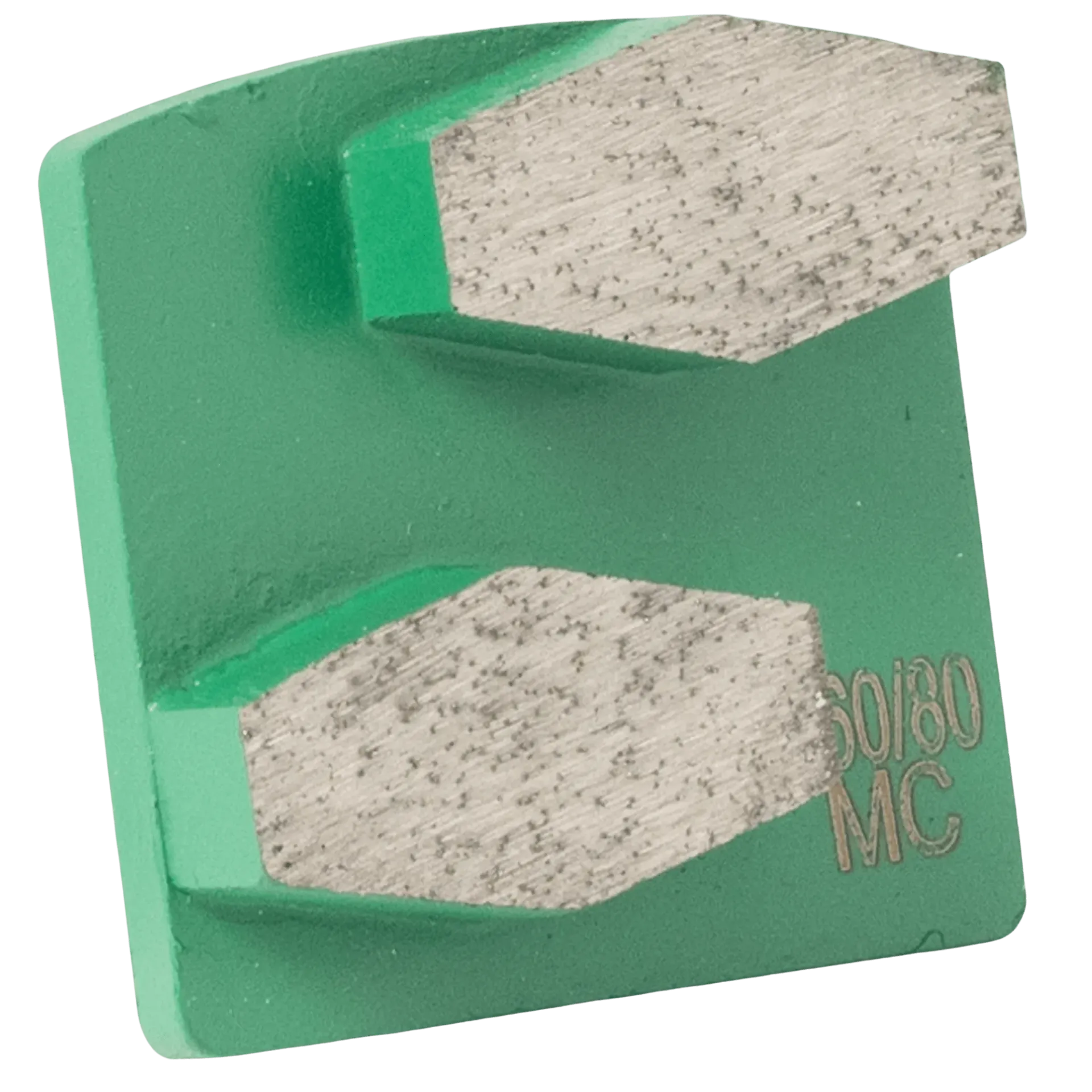 [064274B] Diamantsegment Scanmaskin 34x18x10 Hex K60-80 medium - groen