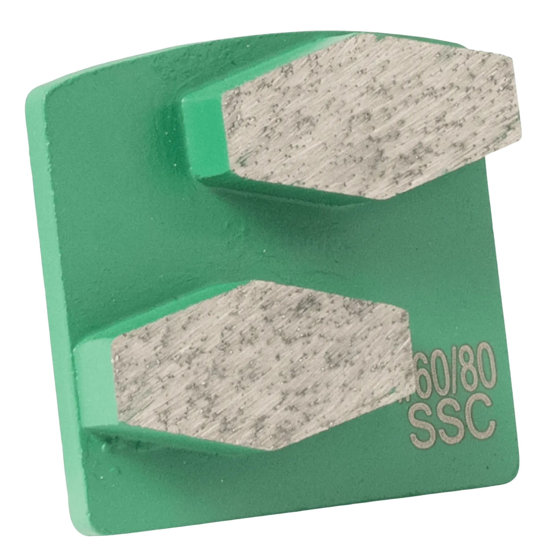 [064275B] Diamantsegment Scanmaskin 34x18x10 Hex K60-80 heel hard - groen