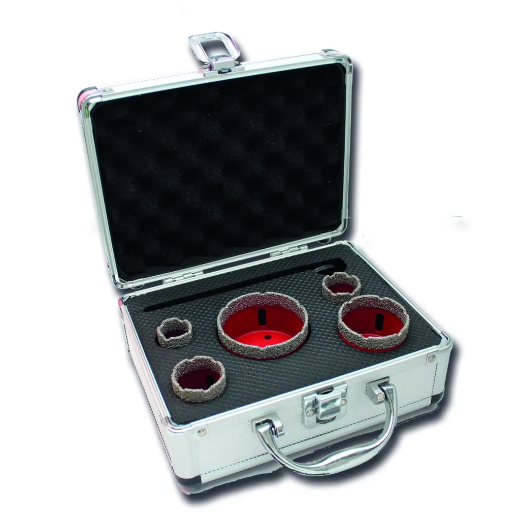 Diamanttegelboren set voor droog boren
